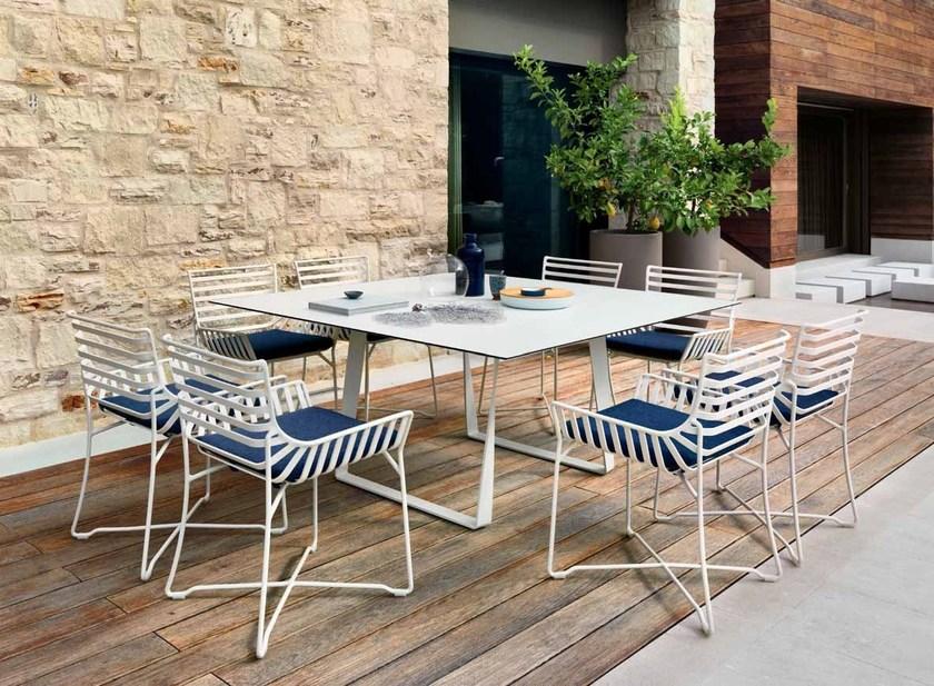 Roberti Садовый стол из металла квадратный Hamptons graphics sun-id-1495346 - Вид №1