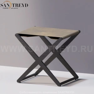 Agape X Стул с сиденьем из натуральной кожи под темный дуб ACOM0538RWNA