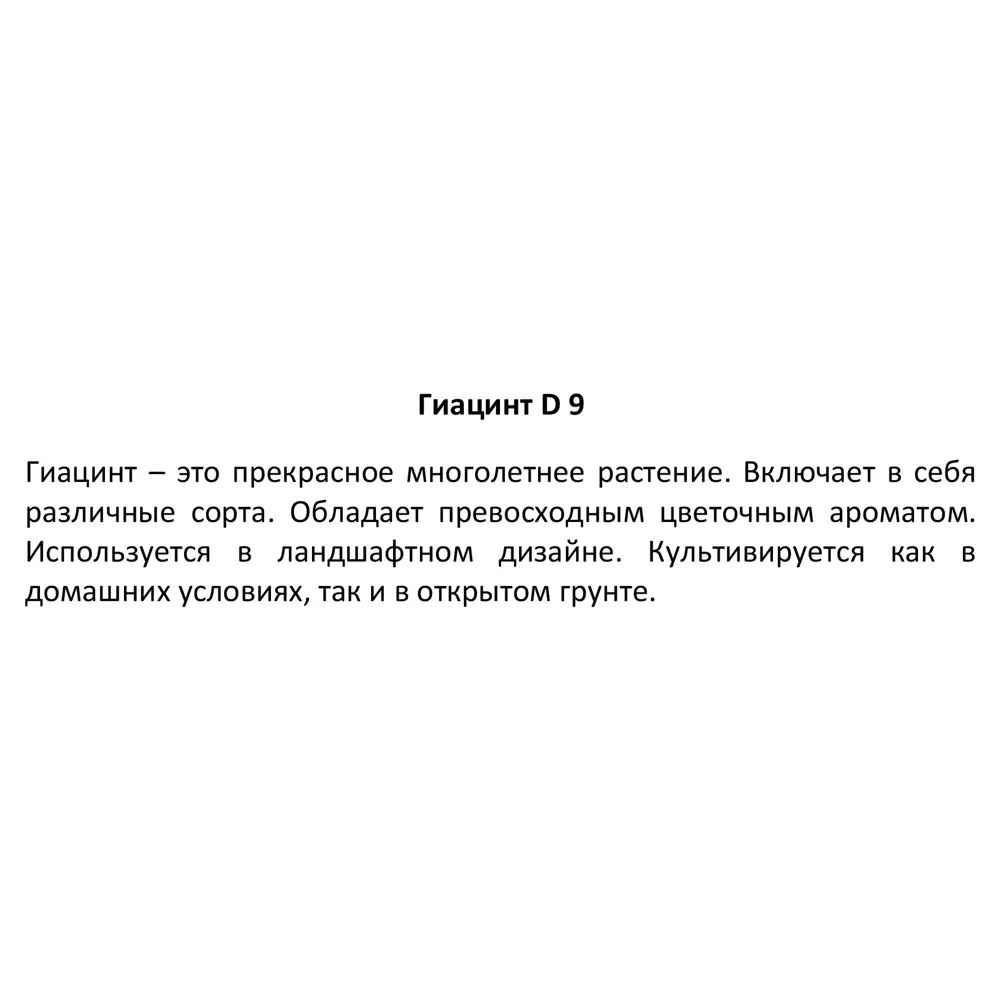 Гиацинт микс ø9 h15 см 89352039 STLM-2078455 Santreyd  - Вид №3