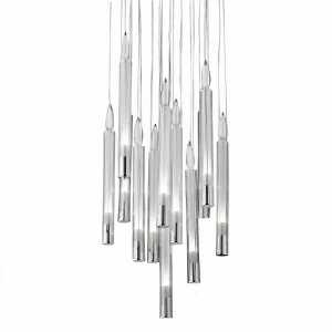 Светильник подвесной 120х42 см хром Delight Collection P68094-13 DELIGHT COLLECTION ДИЗАЙНЕРСКИЕ 00-3882364 Прозрачный;хром