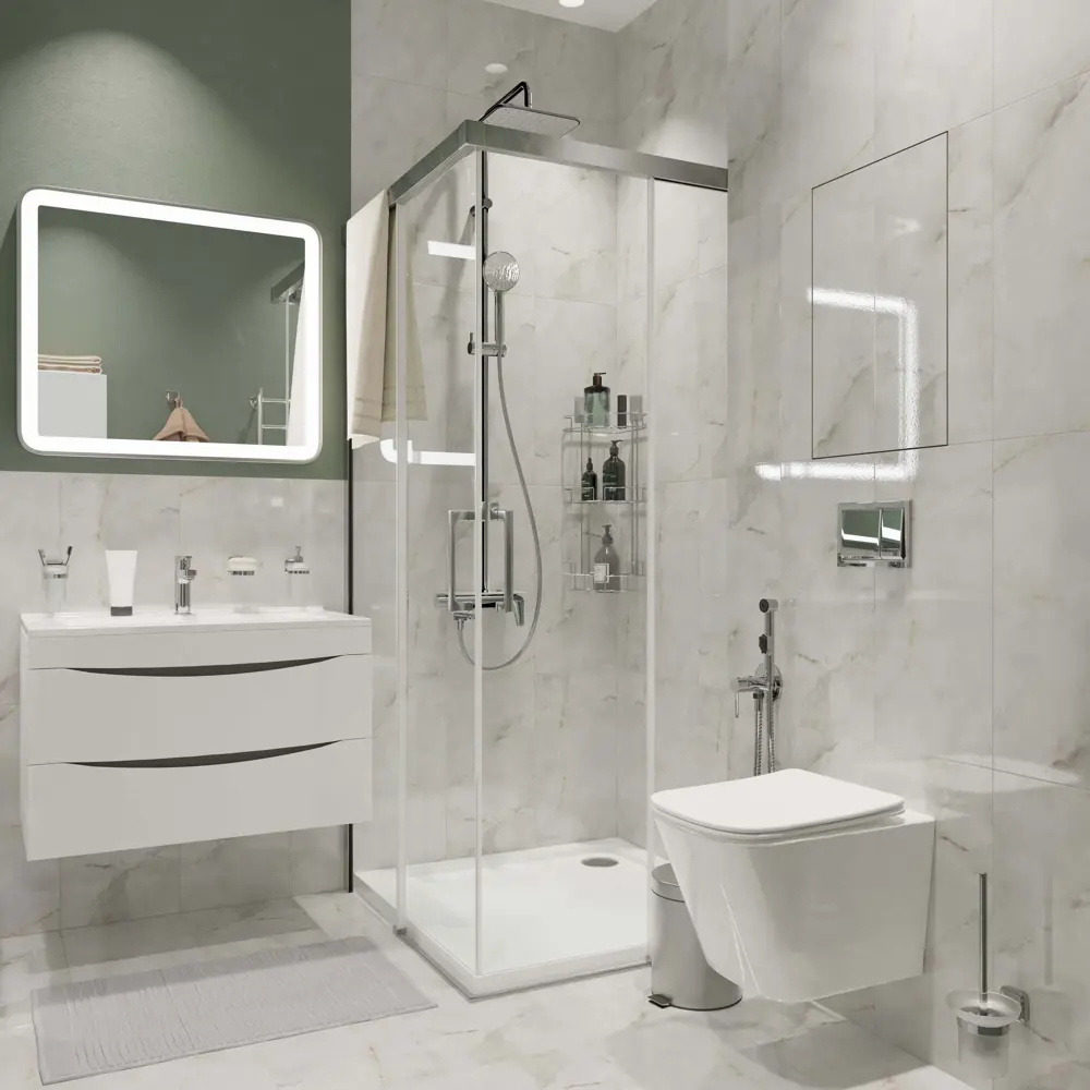 Керамин Талисман: настенная плитка бежевая глянцевая 60×30 см 88700674 STLM-0946729 - Вид №5