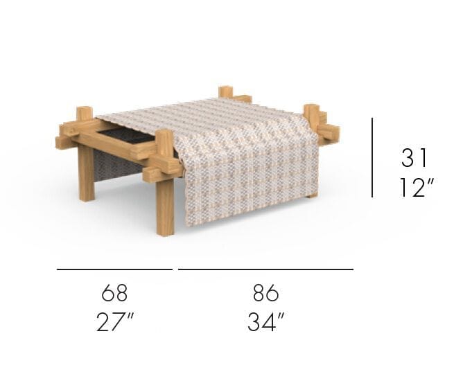 Садовое кресло с подставкой для ног GANDIABLASCO Gandiablasco Edition x Kengo Kuma ARCH-00055045 - Вид №25