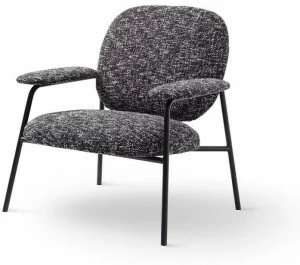 Saba Italia Кресло из ткани с подлокотниками Philo