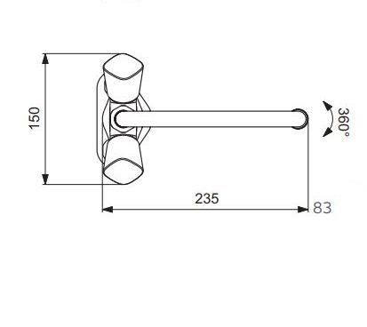 BA245AA Смеситель для кухни VIDIMA QUADRO - Вид №2