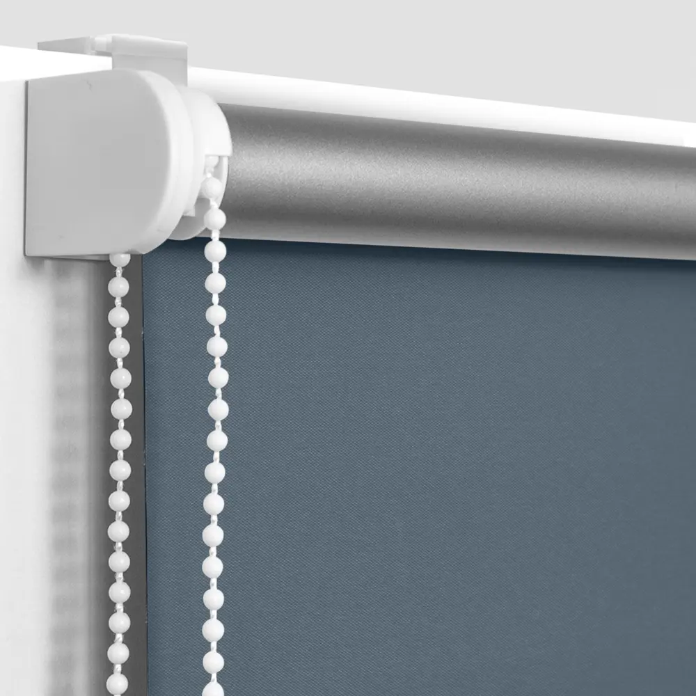 Штора рулонная блэкаут Эскар 70x160 см серо-синяя Denim 1 BLACKOUT STLM-2050476 - Вид №2