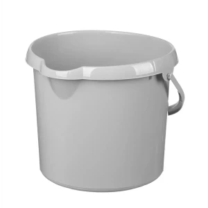 Ведро круглое Homver 4 л полипропилен цвет серый