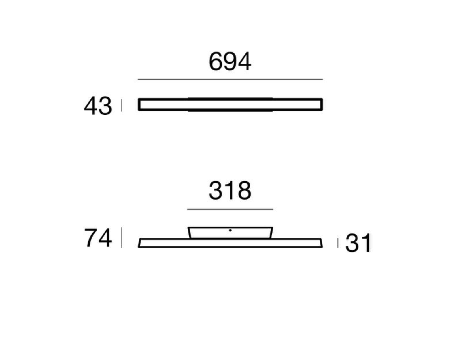 Светодиодный потолочный светильник из нержавеющей стали Linea Light Group Лира ARCH-00104589 - Вид №4