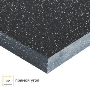Столешница Найт 240x60x2 см искусственный камень цвет чёрный 84168266 STLM-2189252