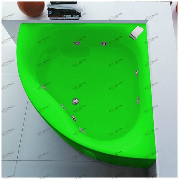 Ванна Gruppo tressee Slide V0447-ZE зелёная угловая большая Gruppo Treesse V0447ZE