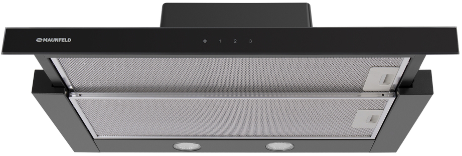 OUSE TOUCH 60 Glass Black Вытяжка ouse touch 60 черный/черное стекло/ • тип: встраиваемая• цвет: черный• управление: сенсорное• ширина, мм: 600• полная потребляемая мощность, вт: 190• количество скоростей: 3• максимальная производительность, м3/ч: 750• ди Santreyd  - Вид №2