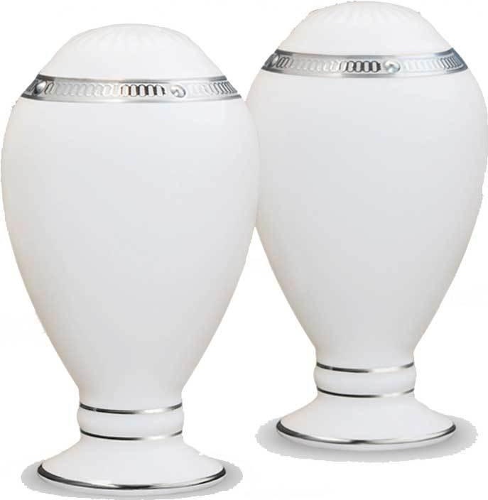 32124 Noritake Набор из солонки и перечницы Noritake "Рочель,платиновый кант" 8,5см Фарфор костяной 