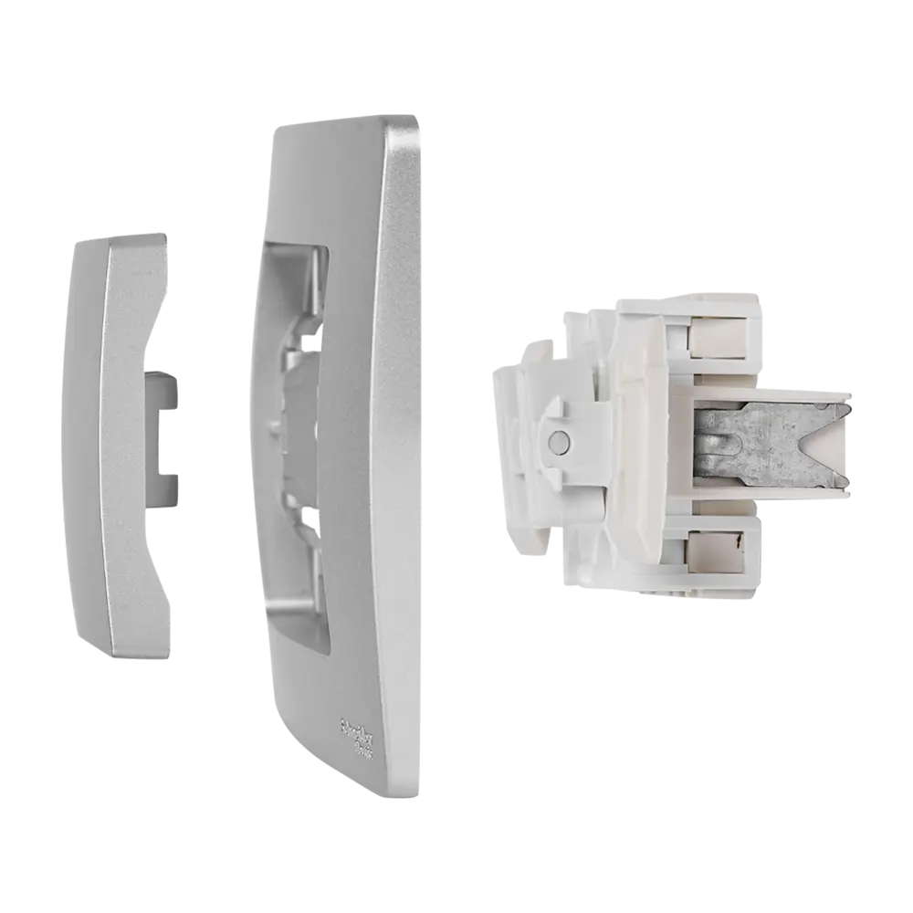 Выключатель проходной встраиваемый Systeme Electric Blanca 1 клавиша цвет алюминий 86728917 STLM-2153622 - Вид №4