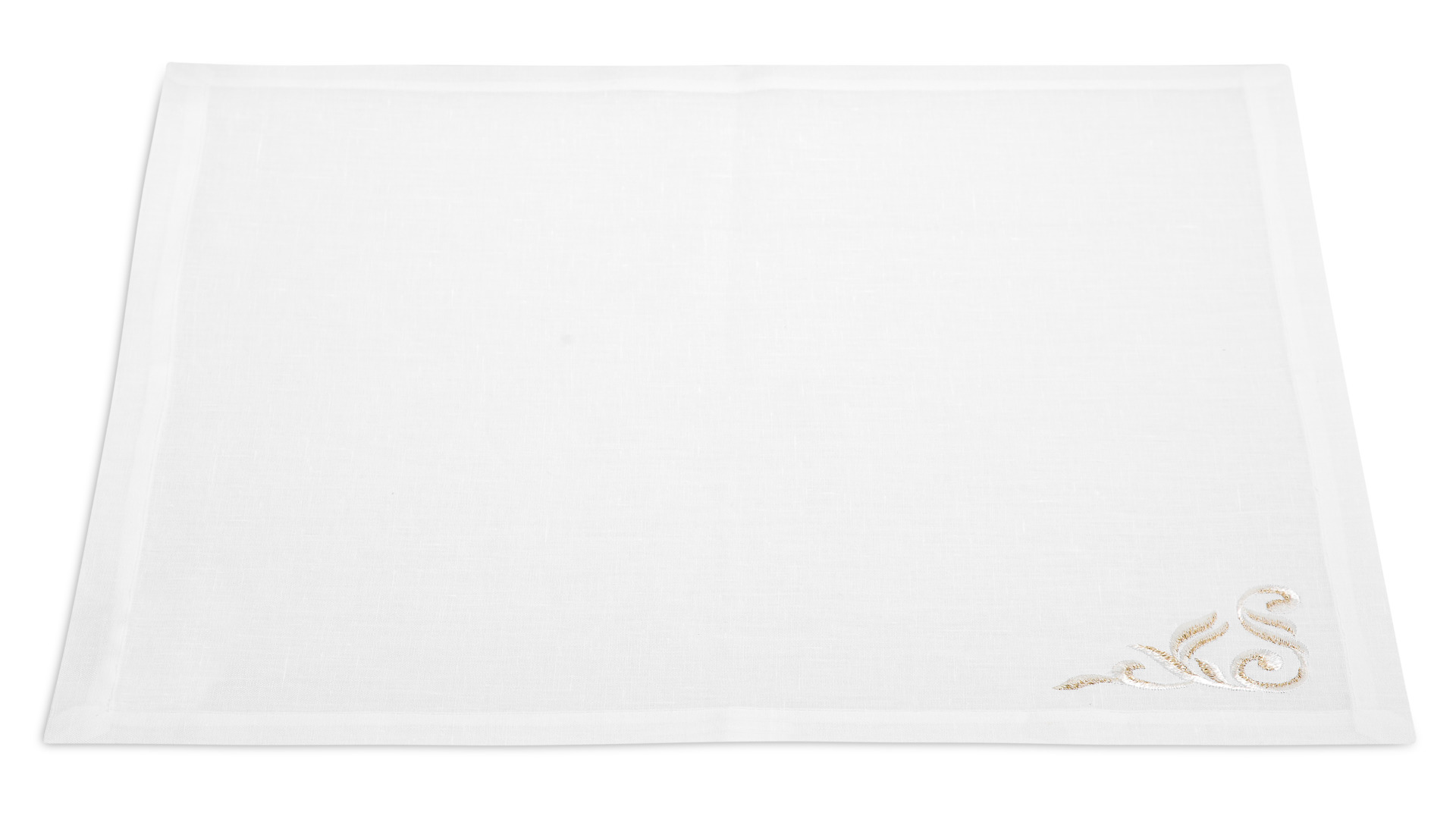 10618370 Weissfee Набор салфеток Weissfee "Монтрё" 45х45см, 6шт (снежное шампанское) Лён  - Вид №2