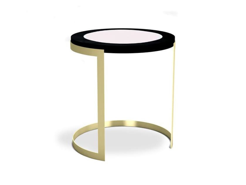 Высокий круглый стеклянный журнальный столик Hurtado Evolution ARCH-00045715