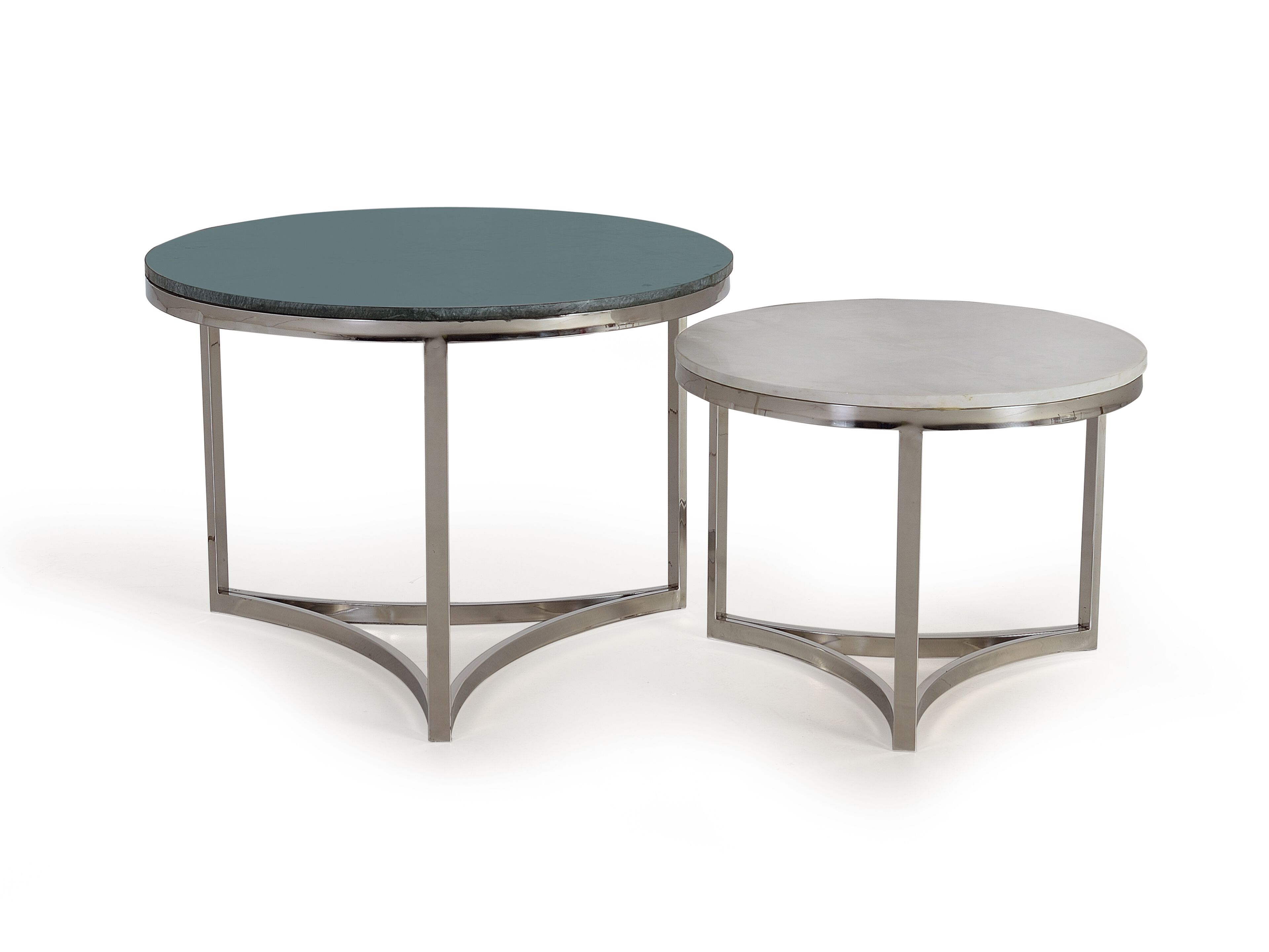 Высокий круглый мраморный журнальный столик Giner y Colomer 1225 ARCH-00050504