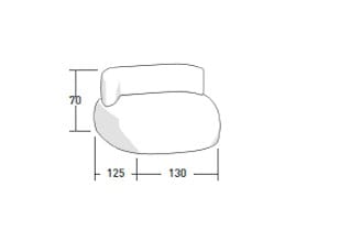 Тканевое кресло с подлокотниками Flou Pierre ARCH-00122997 - Вид №6