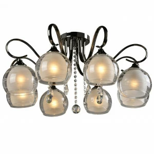 Потолочная люстра IDLamp Merinella 877/8PF-Darkchrome IDLAMP MERINELLA 182907 -