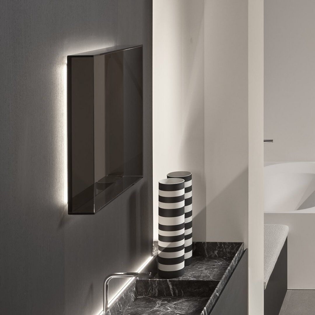 Зеркало со встроенным освещением для ванной комнаты Antoniolupi TECA ARCH-00017428 - Вид №1