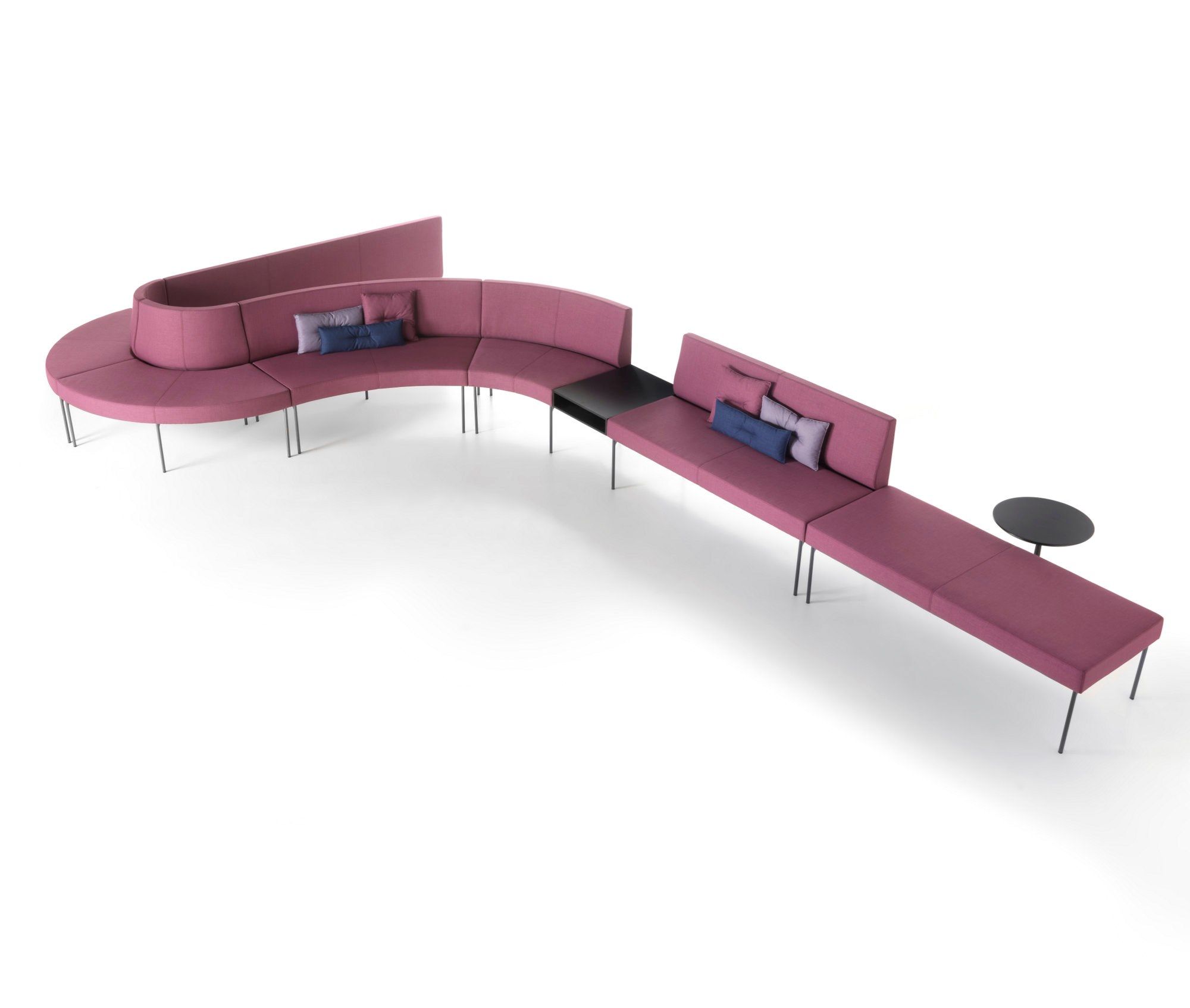 Мягкая скамейка из ткани SITIA Laguna ARCH-00129293 - Вид №16