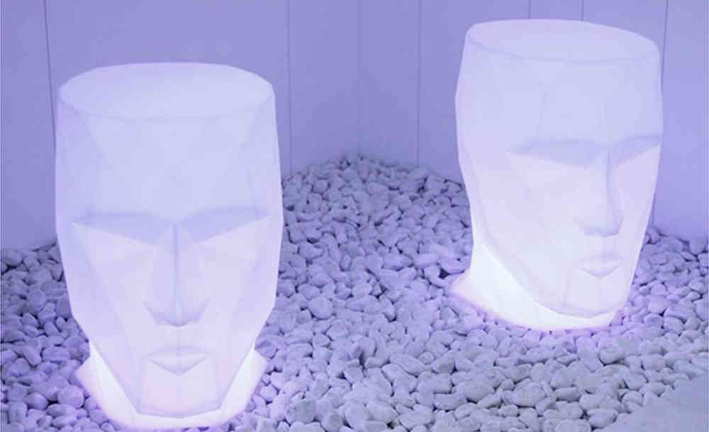 070494 Кашпо матовое светящееся LED RGBW DMX Cable 70см Vondom Adan - Вид №2