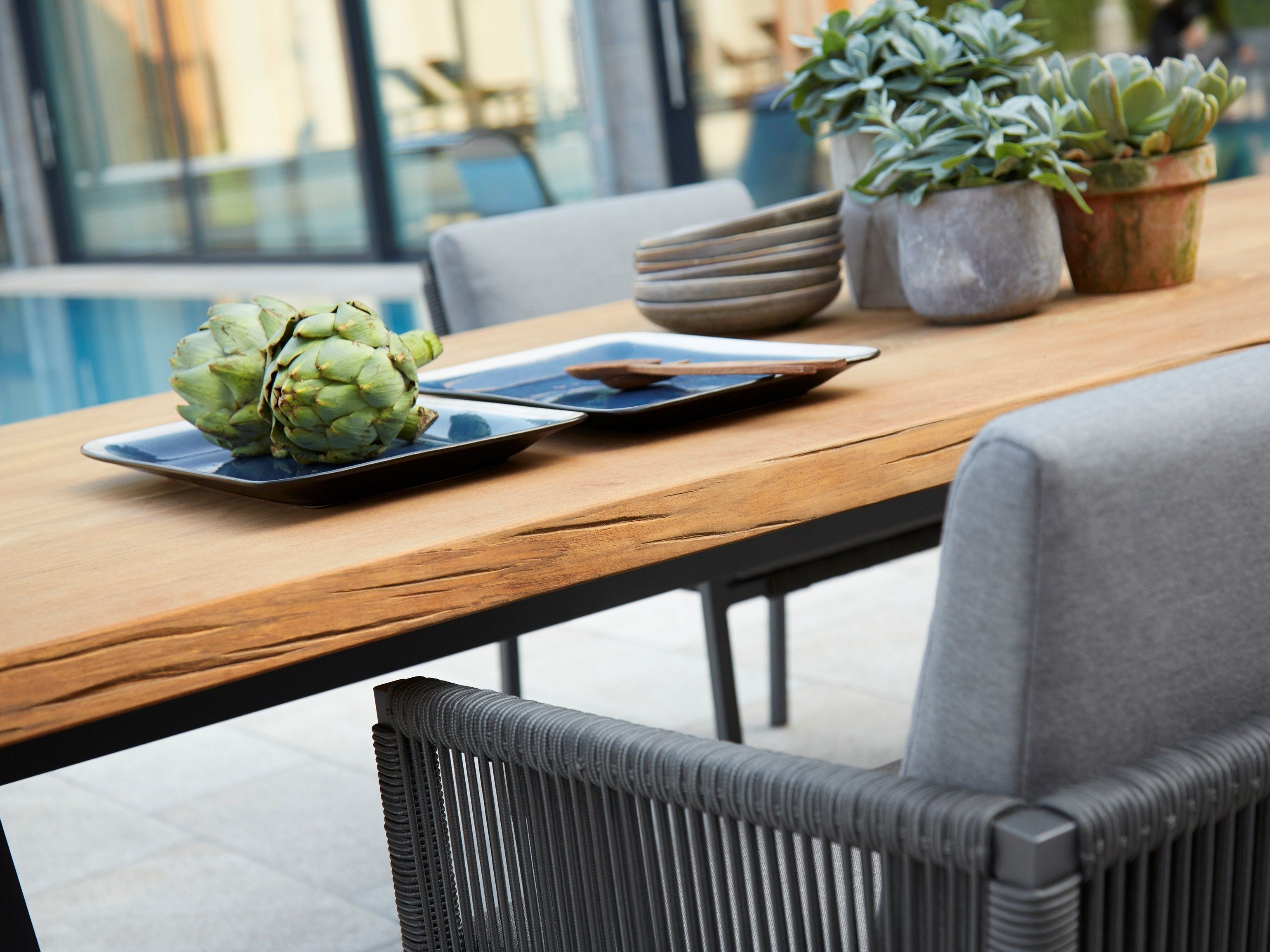 Прямоугольный садовый стол из тикового дерева solpuri Timber ARCH-00061931 - Вид №5