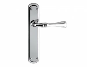 0A0388.000.21 Ручки дверные на пластинах Полированная латунь