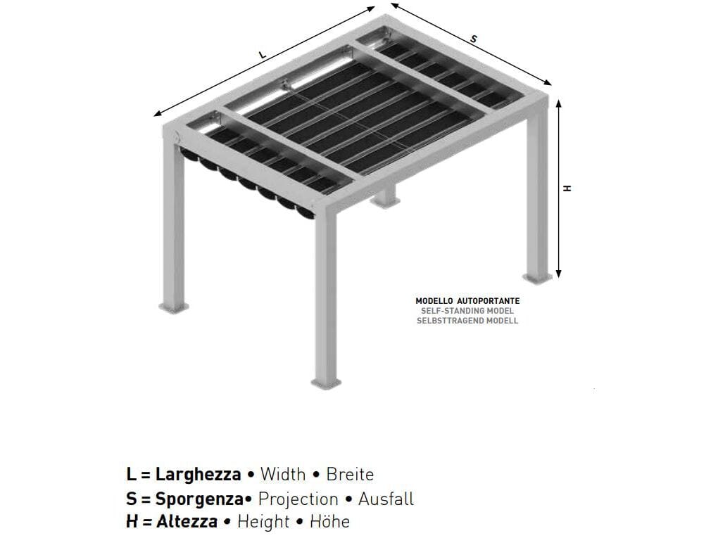 Пергола с раздвижной крышкой Gaviota CLIMA 120 ARCH-00057558 - Вид №4