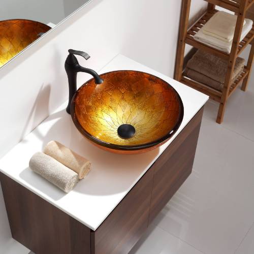 U-GV691-19mm-KEF15000 Накладная раковина на столешницу  прямоугольная Krausru  - Вид №3