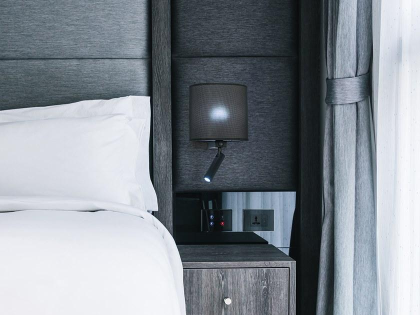 luxcambra Настенный светильник из металла и ткани с лампой для чтения  Oita_led_screen_2421  - Вид №3