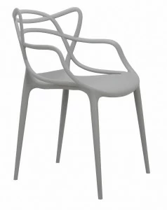 Стул кухонный со спинкой серый Masters BRADEX HOME  00-3973878 Серый