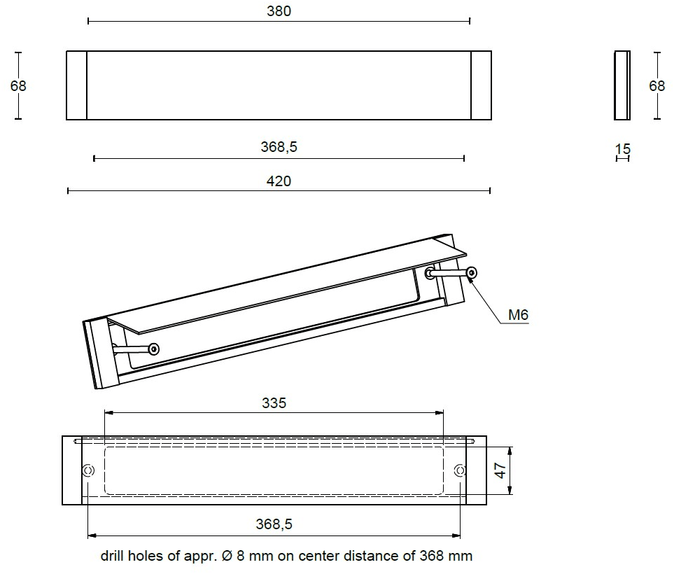 Formani Табличка для письма из нержавеющей стали One Lsq380 / bi - Вид №4