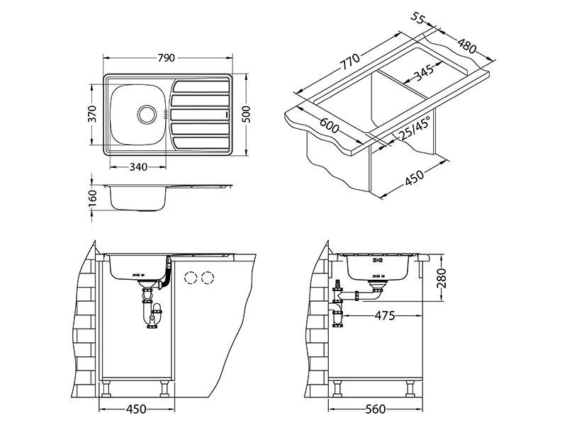 Мойка Alveus Zoom 20 1098938 - Вид №2