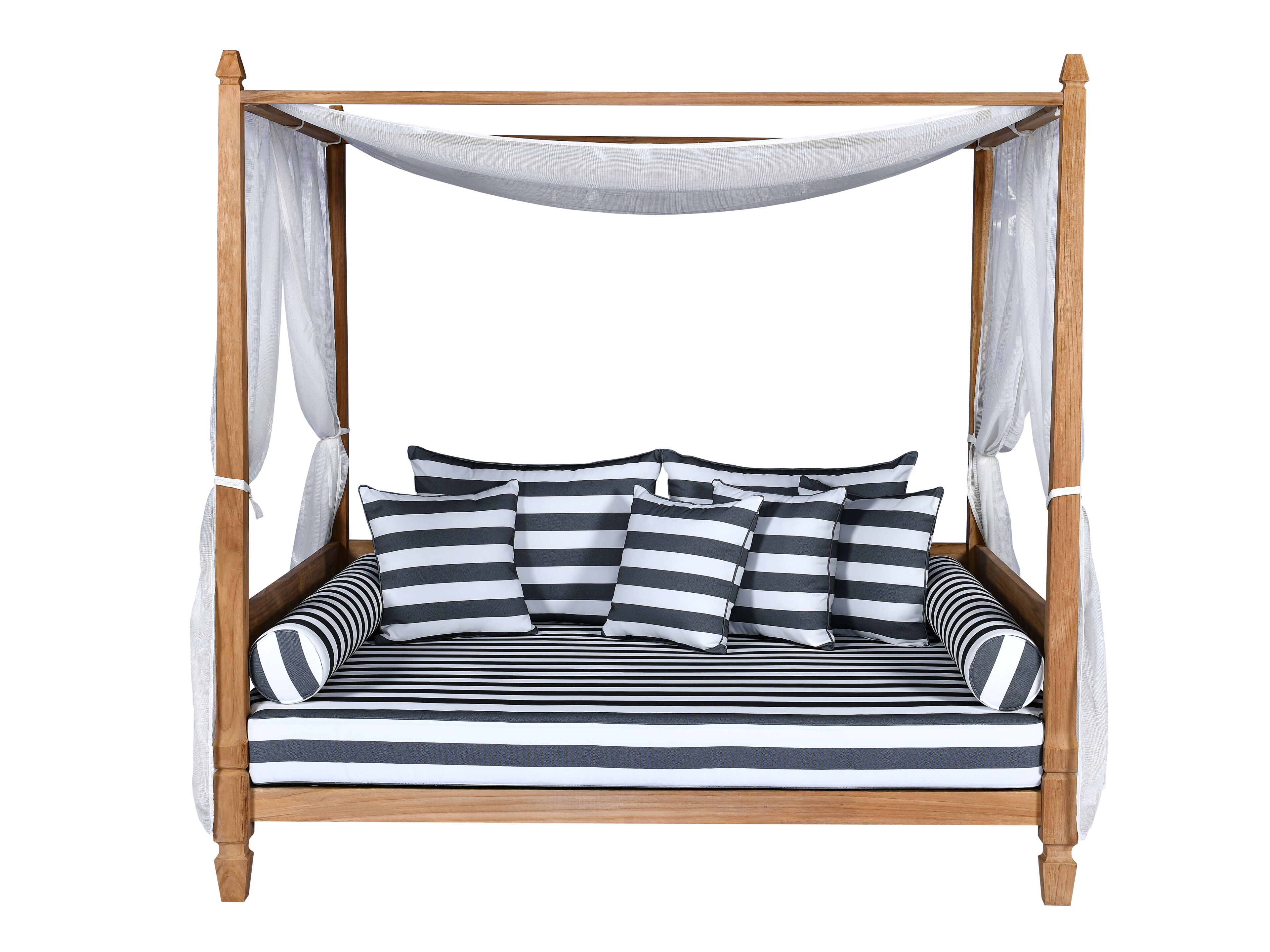 Садовая кровать из тикового дерева с балдахином cbdesign Zagora ARCH-00017114