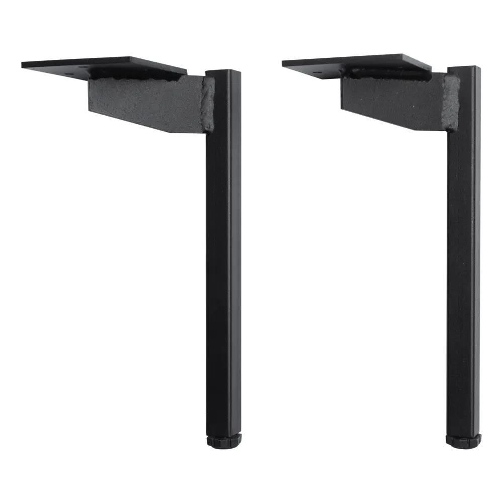 Ножка для мебели квадратная 220x80x100 мм черная 2 шт. 83075760 STLM-2198471 Aquanet 
