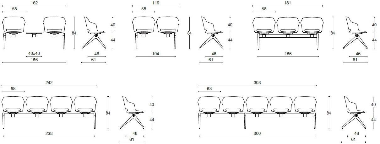 Diemme Сиденье на полипропиленовой балке Clop sun-id-1431894 - Вид №6