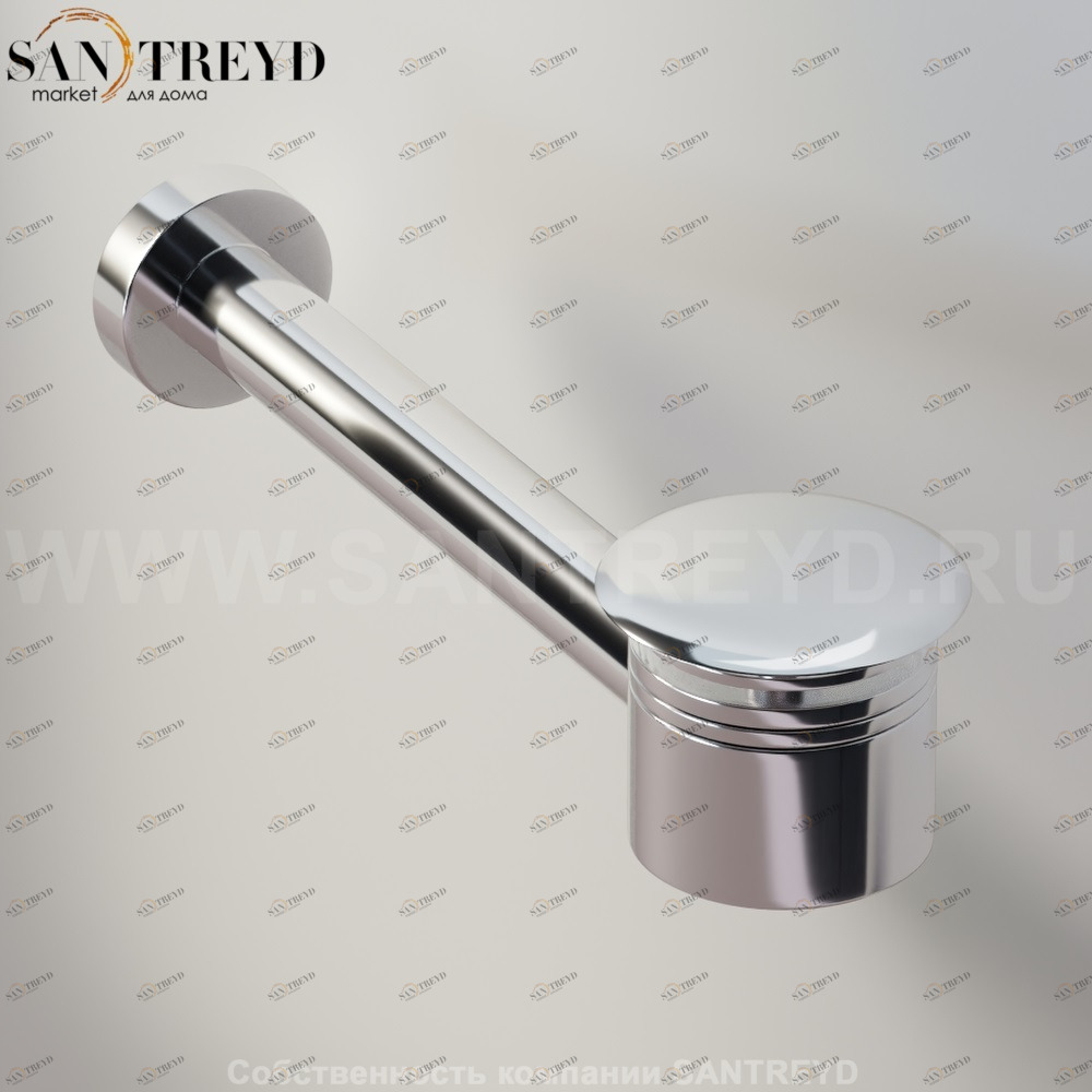 Agape  Сифон с донным клапаном с хромированной крышкой для раковин или биде без переливного отверстия MET0418LS Ricambi