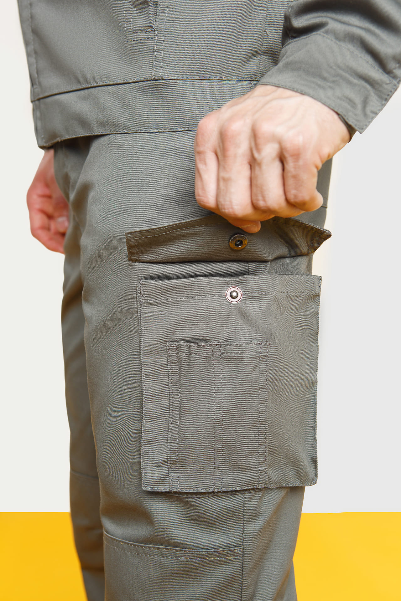 5026425 Костюм  NEW серый хаки STATUS  Летняя спецодежда  размер 52-54/182-188  - Вид №15