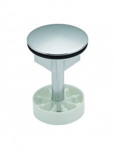 042800 010 00  Ребристый вентиль для автоматического слива раковины, Д. 39 мм, полированная латунь Valentin Латунь