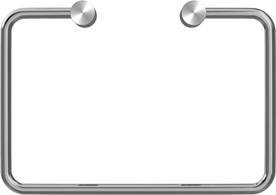 A872-S Прямоугольный полотенцесушитель из нержавеющей стали duten