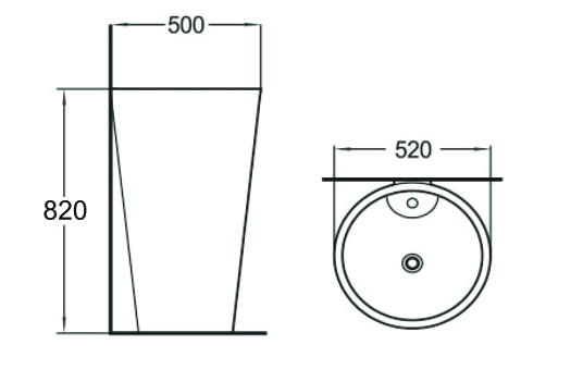 Напольные раковины SL-4005 SANTILINE  - Вид №1