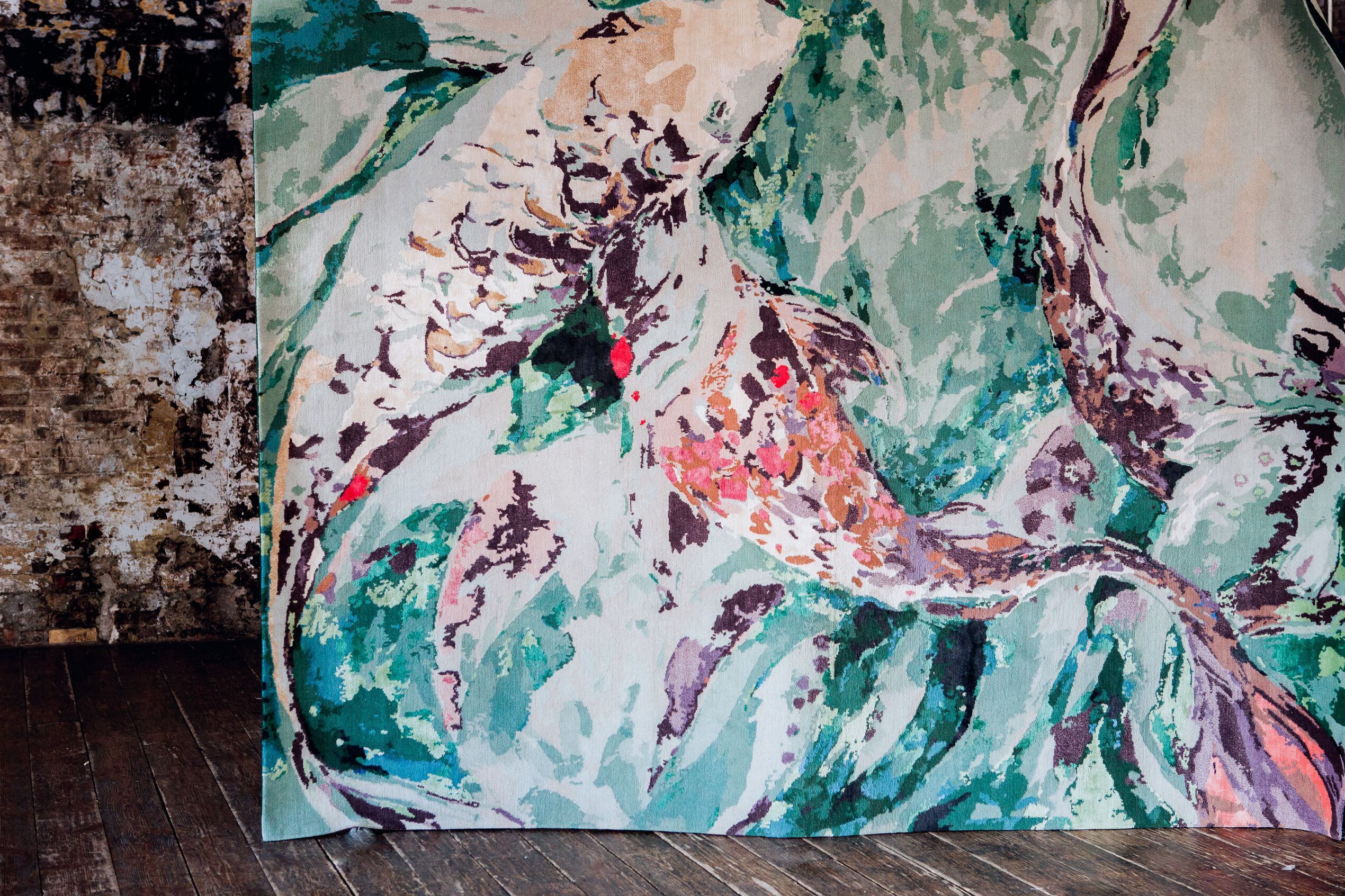 Прямоугольный ковер ручной работы Tapis Rouge Koi Pond ARCH-00129398 - Вид №11