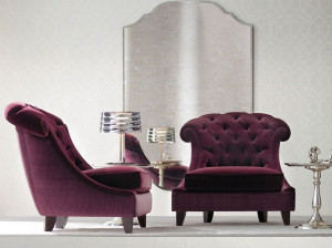 Кресло capitonné из ткани