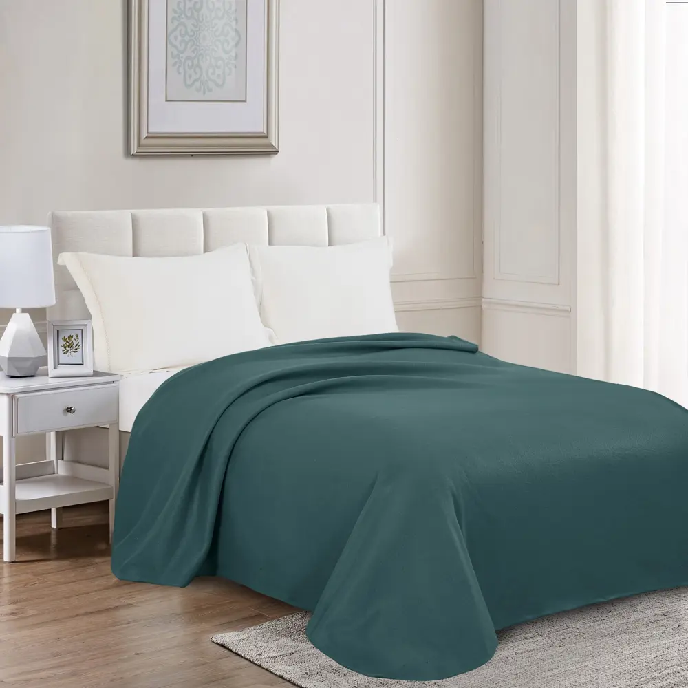 Плед First 130x160 см флис цвет зеленый СТОЛИЦА ТЕКСТИЛЯ STLM-2101938 - Вид №4