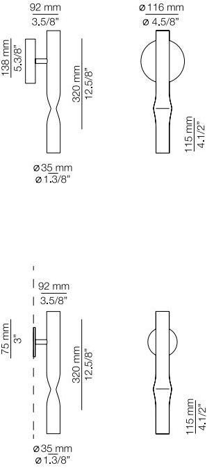 Estiluz Настенный светильник из металла Flow A-3730 - Вид №5