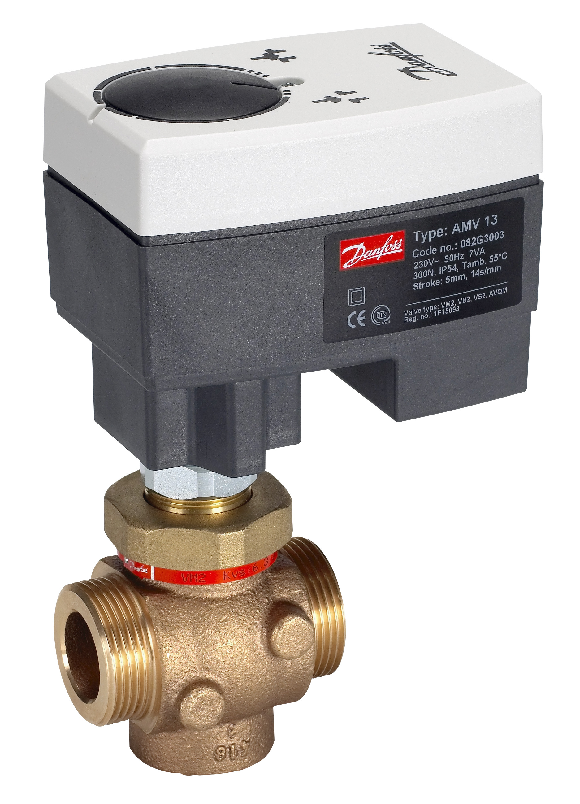 Danfoss Редукторные электроприводы с трехпозиционным управлением Электропривод импульсный AMV23 230B 082G3009  - Вид №19