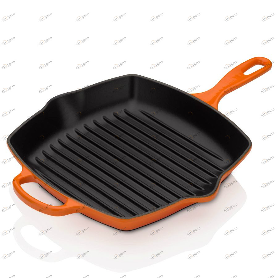 Сковорода-гриль чугунная Le Creuset, 26 см, оранжевая 20183260900422