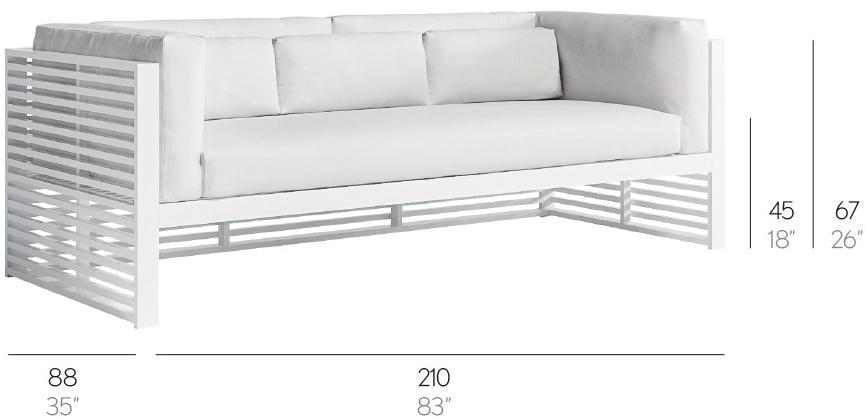 GANDIABLASCO 3-х местный тканевый диван со съемным чехлом Dna sun-id-1437075 - Вид №4