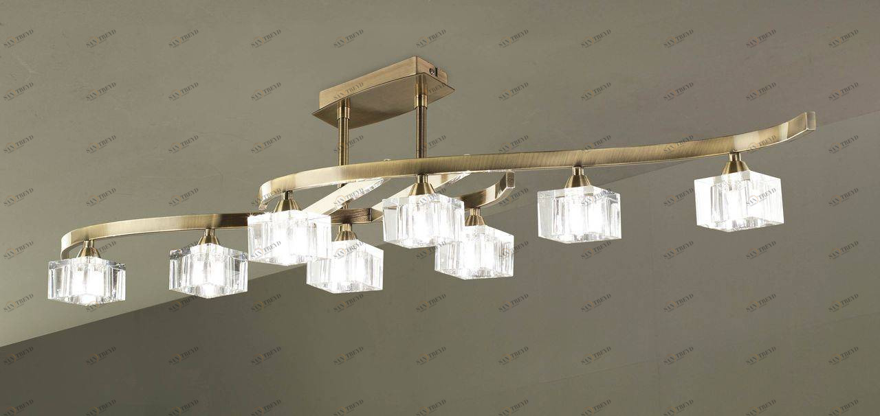 Потолочная люстра Mantra Cuadrax 1101 MANTRA ДИЗАЙНЕРСКИЕ, CUADRAX BRONZE 058844 Бронза 