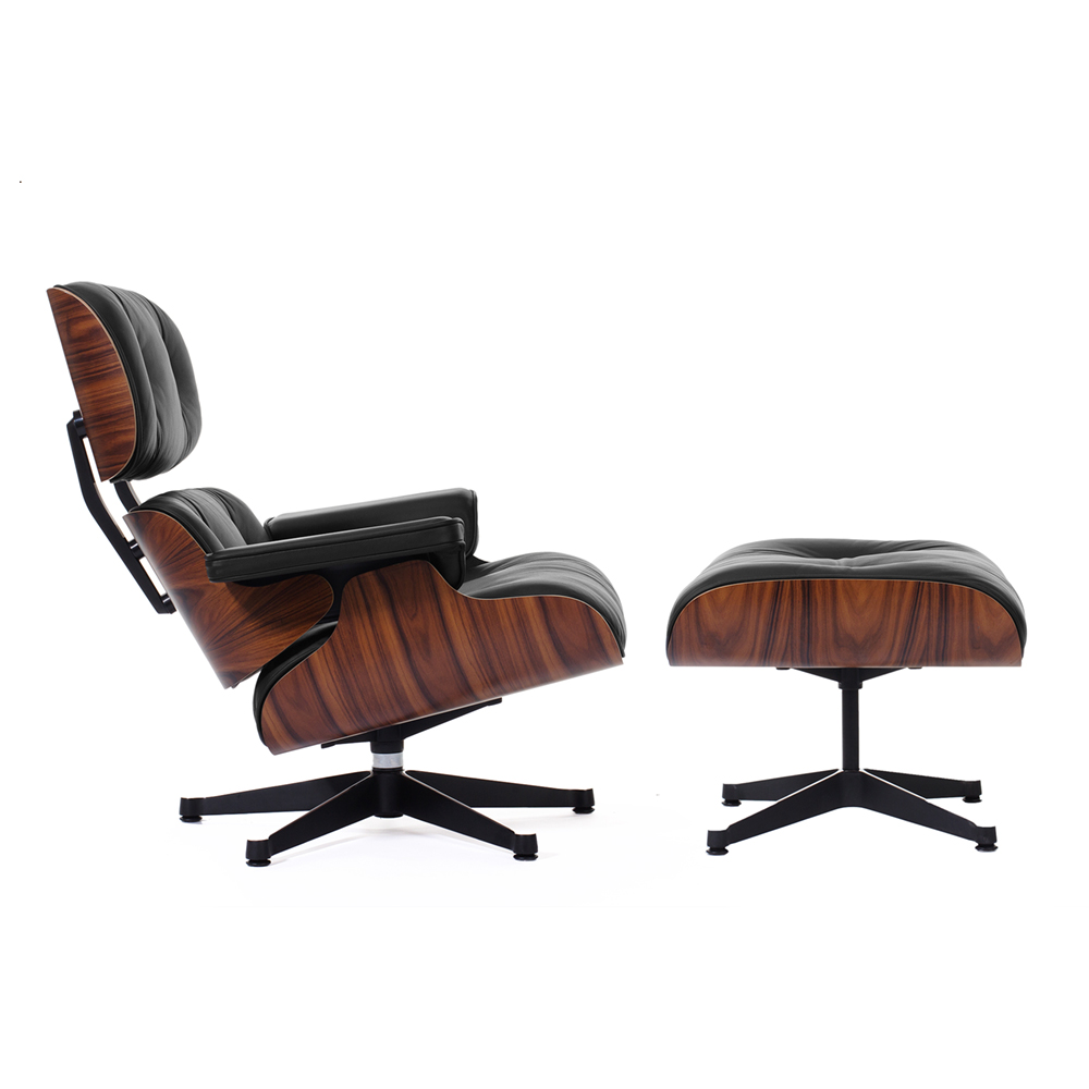 Кресло Eames Style Lounge Chair & Ottoman черное SOHO DESIGN ДИЗАЙНЕРСКИЕ, LOUNGE CHAIR 131492 Черный  - Вид №2