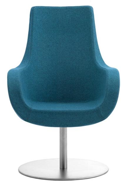 Leyform Вращающееся кресло из шерсти с подлокотниками с высокой спинкой sun-id-1466812 - Вид №1